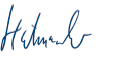 Signature Heiko Hutmacher, Chief Human Resources Officer (handwriting)