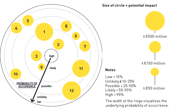 Twelve risks that were especially relevant (gross risks) (graphic)