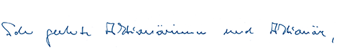 Sehr geehrte Aktion&auml;rinnen und Aktion&auml;re, (Handschrift)