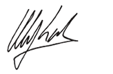 Unterschrift Olaf Koch (Handschrift)