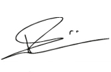 Unterschrift Eric Poirier (Handschrift)