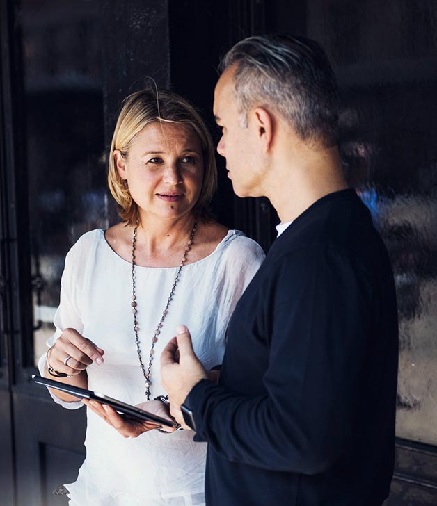 Stefanie Lemcke und Andreas W&uuml;rfel diskutieren innovative Konzepte und Ideen (photo)