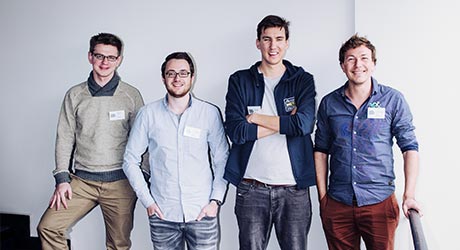 Lunchio Gr&uuml;nder Deniz Caglayan & Dennis Ortmann & Jan Christian Saupe & Sebastian Blautzik (photo)