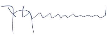 Unterschrift von Jürgen B. Steinemann – Vorsitzender des Aufsichtsrats (Handschrift)