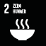 SDG goal 2: Zero Hunger (icon)