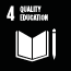 SDG goal 4: Quality Education (icon)