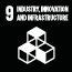 SDG goal 9: Industry, Innovation and Infrastructure (icon)