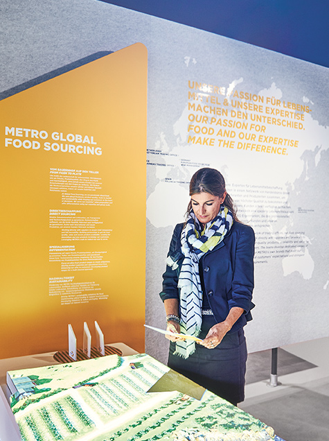Woman reading an information brochure (photo)