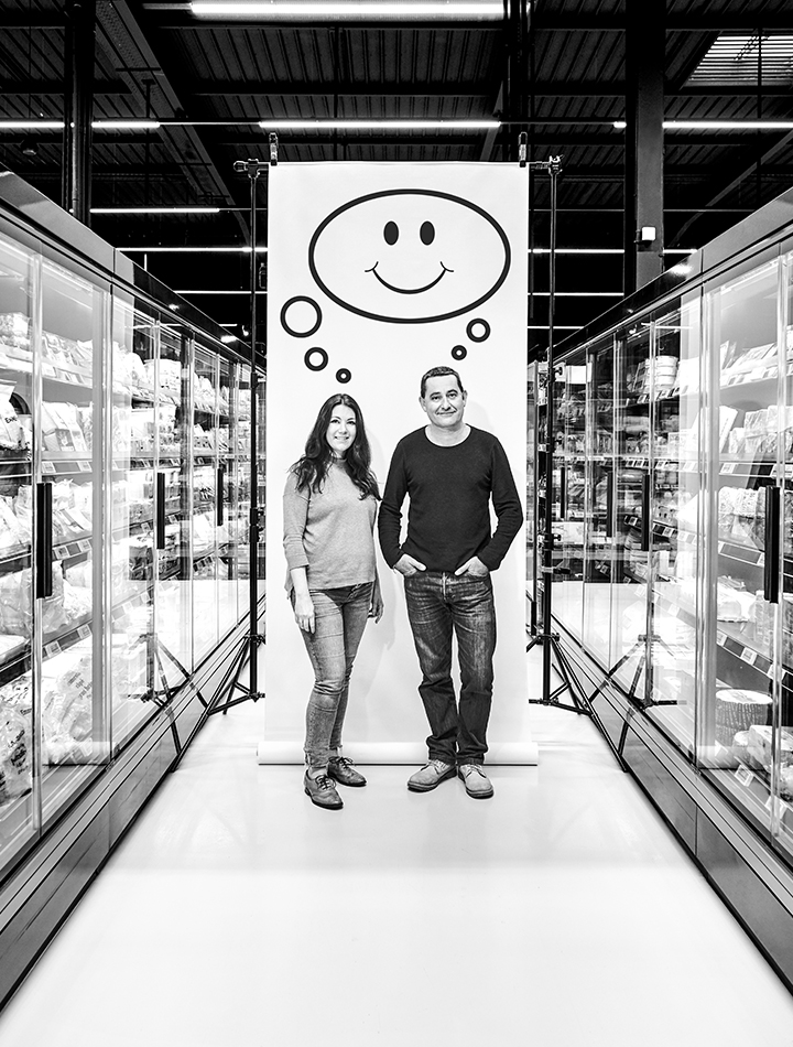 Isabel Rudolf-Staubach and Franck Subileau developer of the Compact Store in Al&egrave;s (photo)