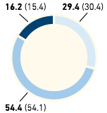 Employees by age group in % – METRO GROUP (pie chart)