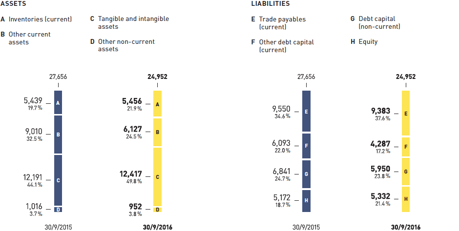 Capital structure of METRO GROUP (graphic)